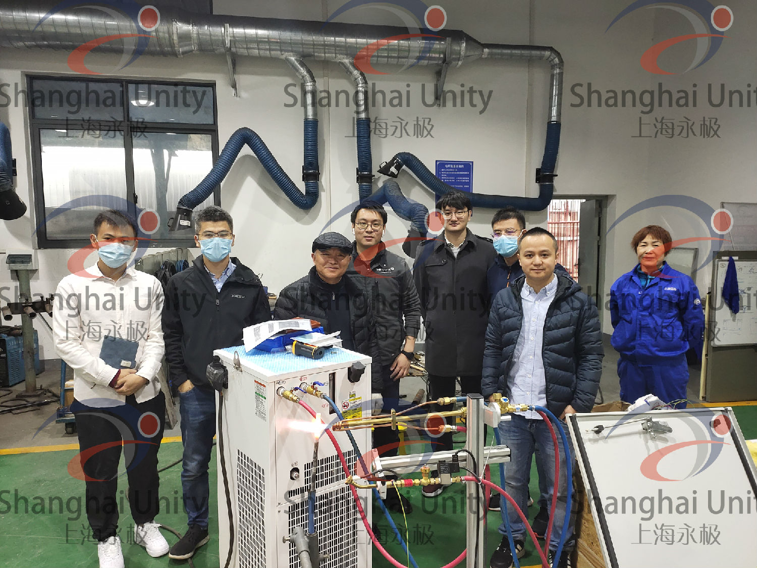 超高溫連續(xù)火焰加熱自動化設(shè)備